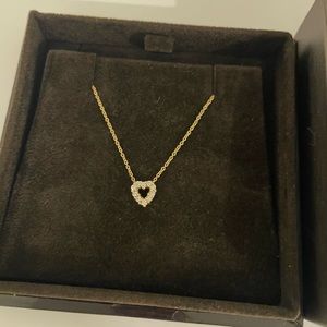 Roberto Coin 18K Yellow Gold Diamond Baby Heart Pendant Necklace, 16"-18"